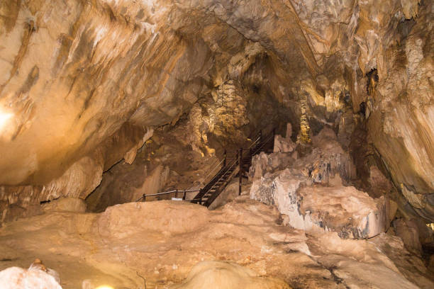 istock Limestone formation inside caves at Mulu National Park, Sarawak 1032973106