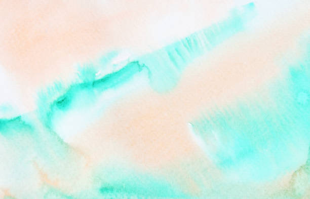 istock Green and brown color stains flow on white surface 1032986302