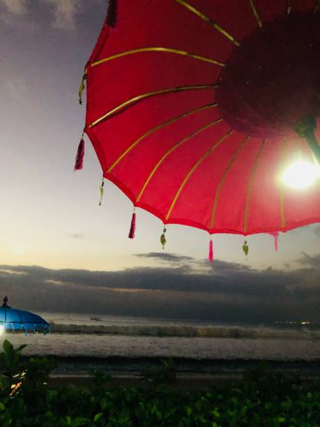 istock sunset at Kuta beach in Bali, Indonesia 1033005094