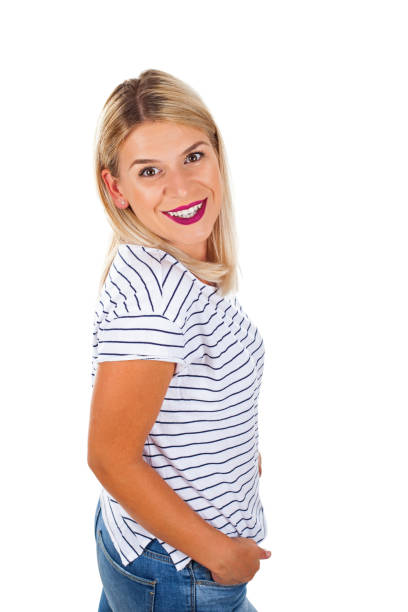 istock Attractive woman on isolated 1033047798