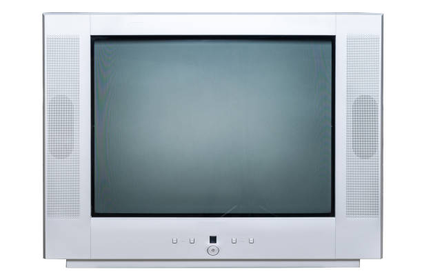 istock The old TV on the isolated 1033055986