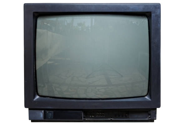 istock The old TV on the isolated 1033055990