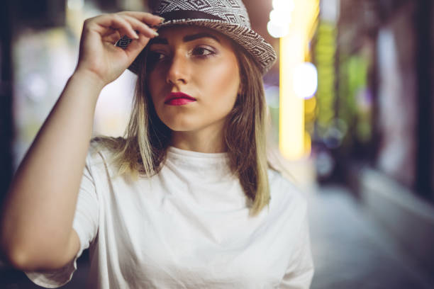 young woman making plans