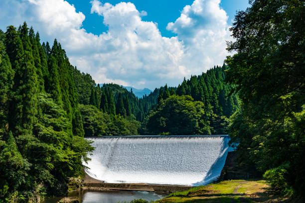 Hakusui dam, Oita Prefecture Japan. Hakusui dam, Oita Prefecture Japan.Hakusui dam, Oita Prefecture Japan. taketa photos stock pictures, royalty-free photos & images