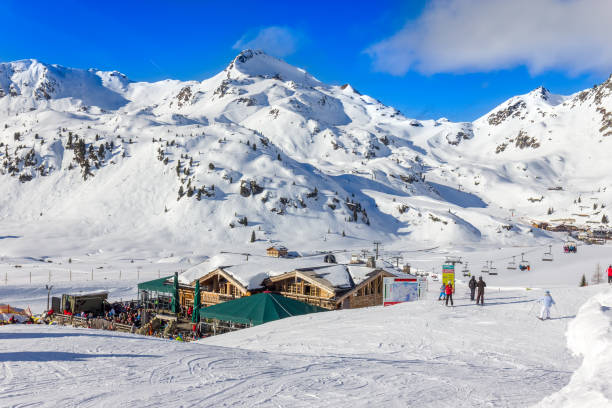 istock Ski resort in Austrian Alps, Obertauern 1033078644