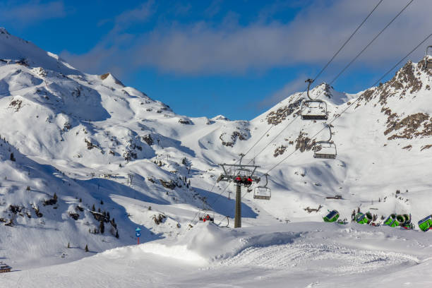 istock Ski resort in Austrian Alps, Obertauern 1033080566