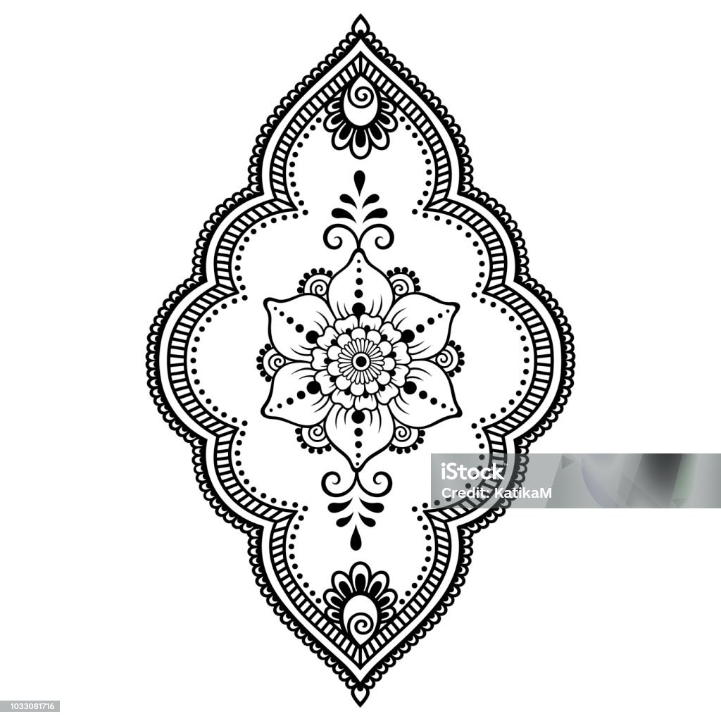 Hoa Văn Mehndi Cho Bản Vẽ Và Hình Xăm Henna Trang Trí Theo Phong ...