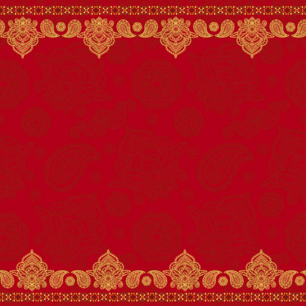 サリ インドのシームレス パターン - ペルシア文化点のイラスト素材／クリップアート素材／マンガ素材／アイコン素材