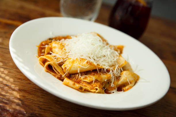 istock Italian pasta with tomato sauce and cheese 1033093298