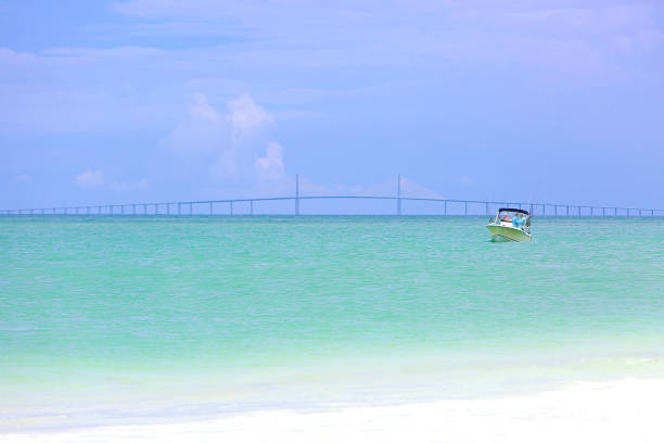 bean point beach view of bridge