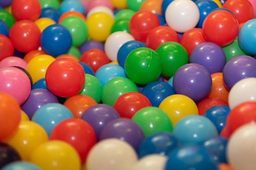 many colorful balls