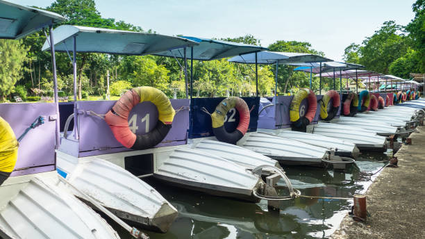 istock Colorful pedal boats 1033120300