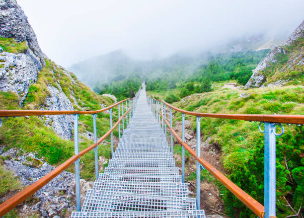 istock ladder or stairchase in the mountain. 1033123132