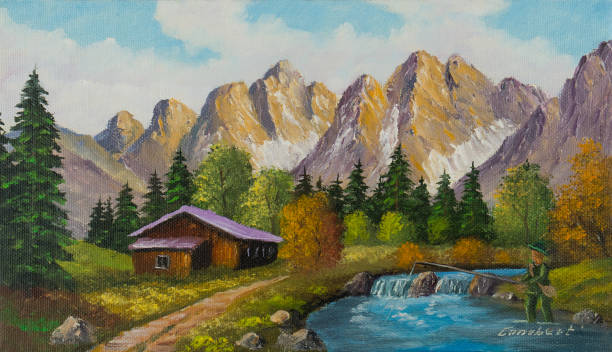 istock House in the mountains next to a mountain stream 1033130600
