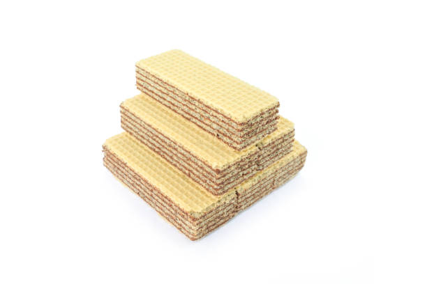 istock wafer chocolate dessert on white background 1033160522