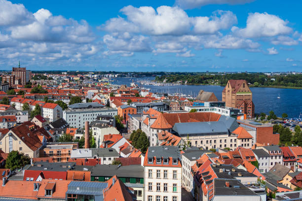 istock View to the hanseatic town Rostock, Germany 1033167966