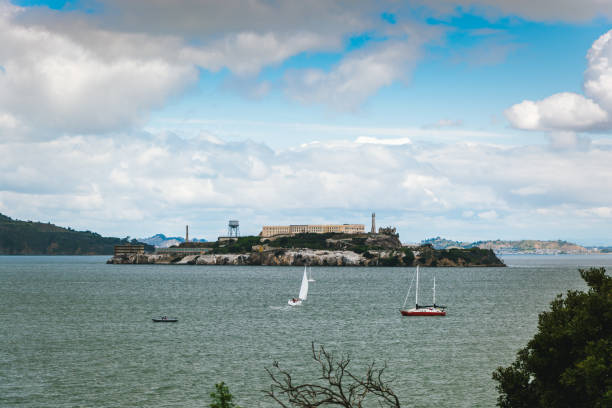 istock Yachts in front of Alcatraz Island 1033168370