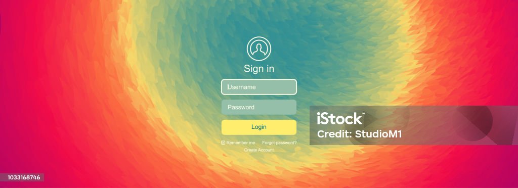 Login User Interface Modern Screen Design For Mobile App And Web Design ...