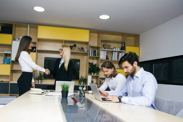 istock Young business people working in the office 1033172060