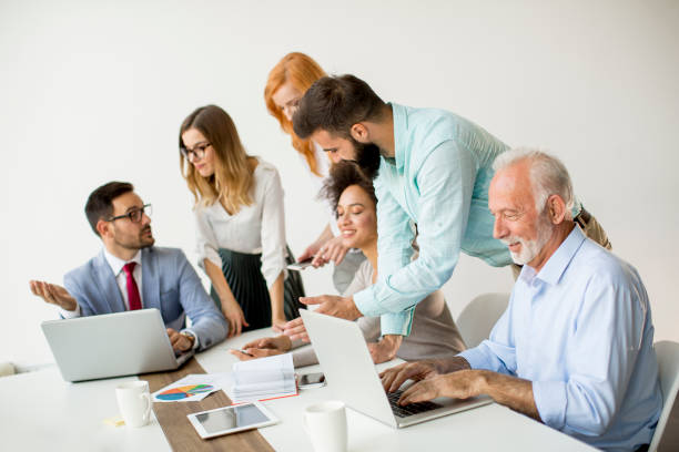 istock Businesspeople in conference room 1033178014