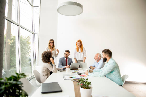 istock Businesspeople in conference room 1033178062