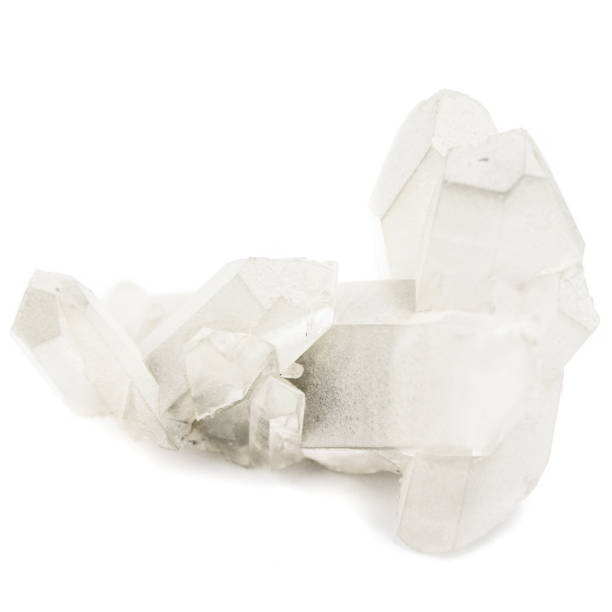 istock Natural rhinestone untreated on the white background 1033184060