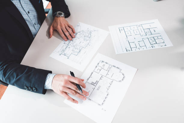 istock Plans of the building 1033187068