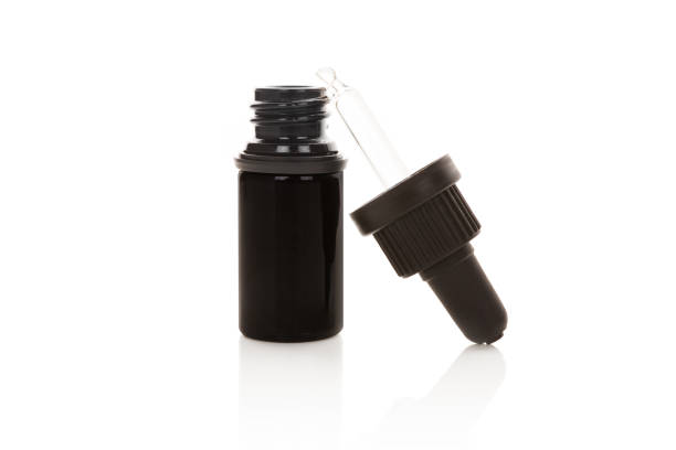 istock Medicine dropper Bottle on white. 1033197718