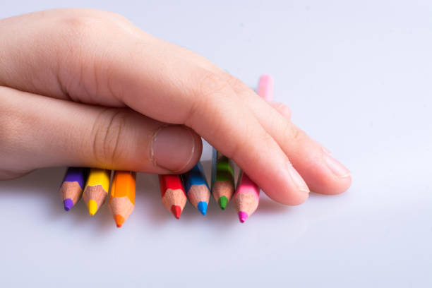istock Color Pencils on a white background 1033200162