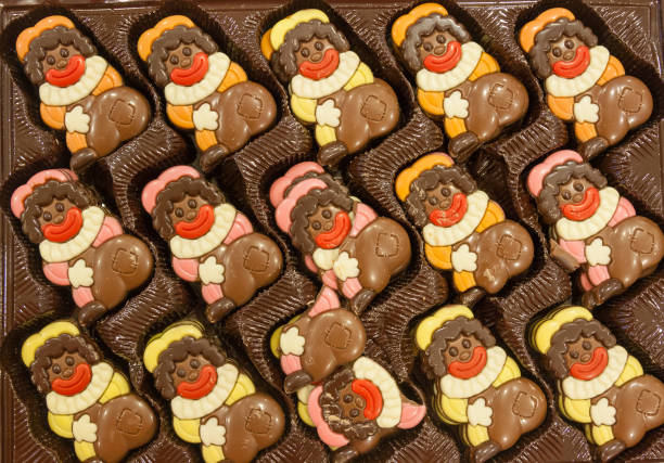 chocolats noir pete - black piet photos et images de collection