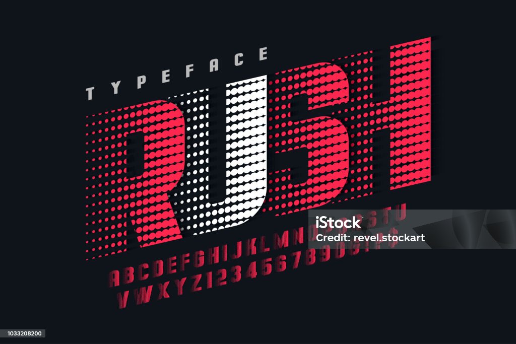 디스플레이 글꼴 디자인, 알파벳 문자와 숫자를 레이싱 - 로열티 프리 컴퓨터 글자 벡터 아트