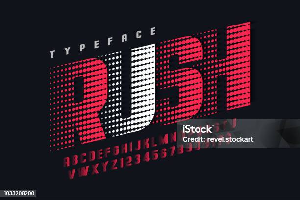 Racing Display Font Design Alphabet Letters And Numbers Stock Illustration - Download Image Now