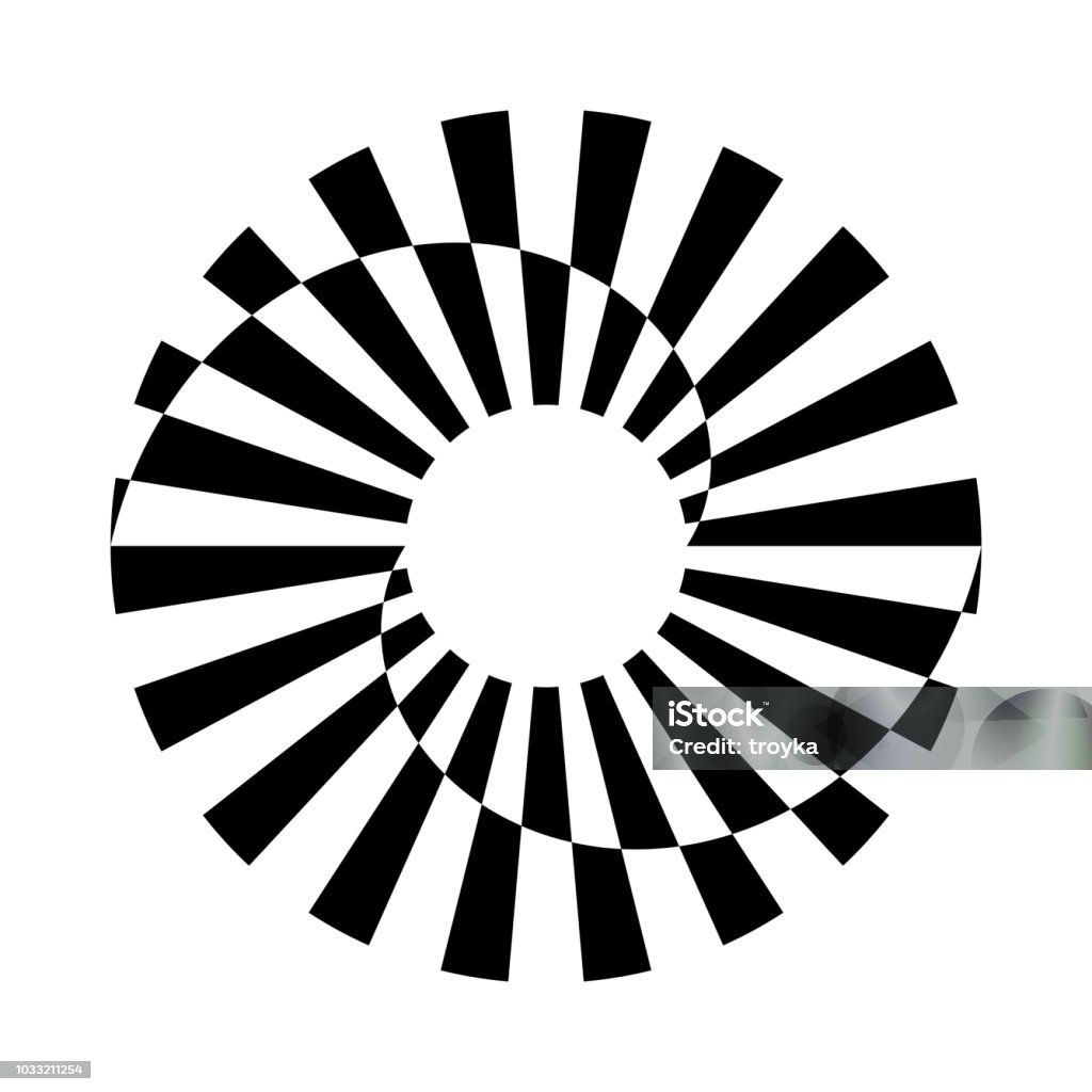 Designs With Rotation Circle Rotation Design Element Stock Illustration - Download Image Now ...
