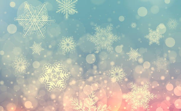 Christmas background with snowflakes