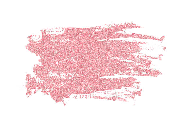 istock Closeup of pink glitter brushstroke 1033220208
