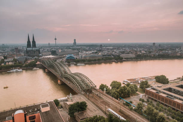 istock Cologne at sunset as seen from above 1033226578