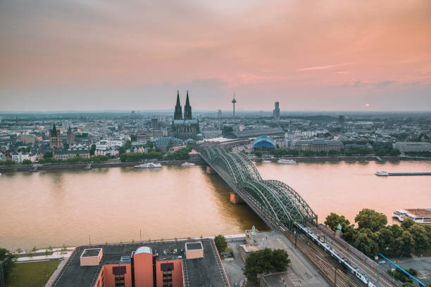 istock Cologne at sunset as seen from above 1033226580