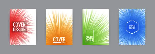 Vector illustration of Set of cover background design template vector illustration