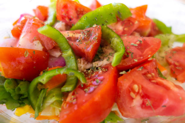 istock Fresh tomato, pepper and tuna salad 1033231682