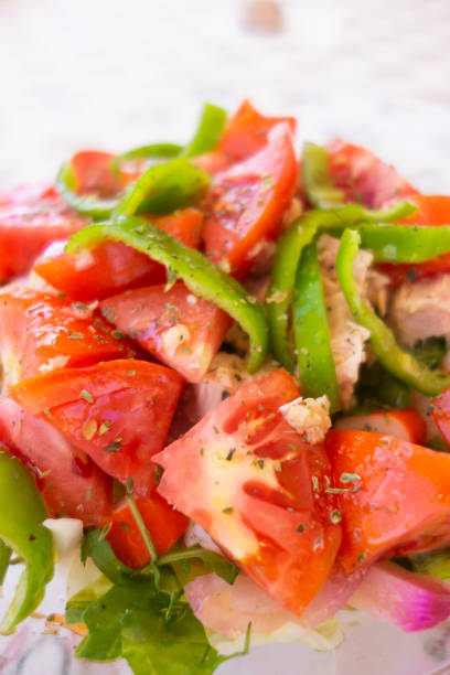istock Fresh tomato, pepper and tuna salad 1033233772