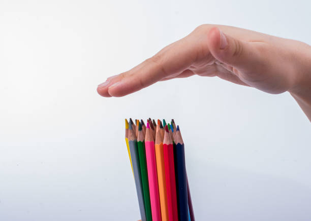 istock Color Pencils on a white background 1033236514