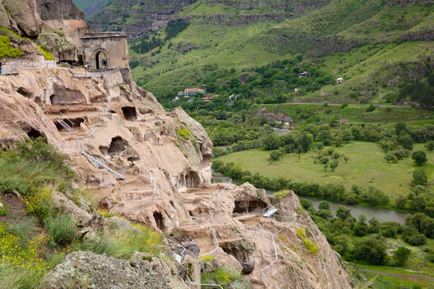 istock many cave-cells in the mountain. Vardzia Monastery 1033264584