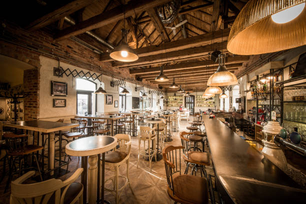 istock Wooden loft caffee interior 1033274212