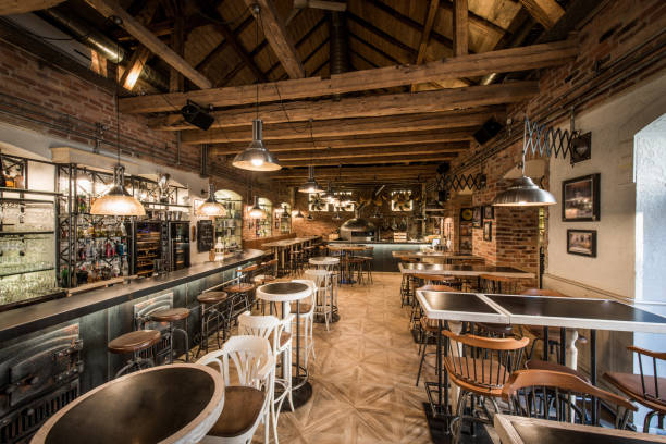 istock Interior of restaurant pizzeria 1033274352
