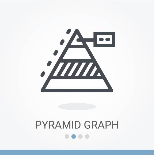pyramide grafik vektor icon - filmklappe grafiken stock-grafiken, -clipart, -cartoons und -symbole
