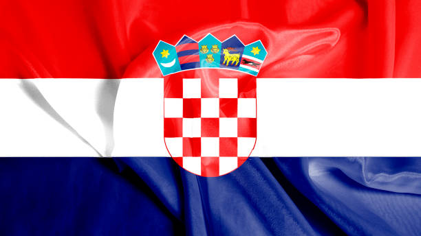 istock Rippled Waving Flag of Croatia 1033295326