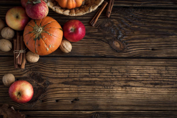 istock Autumn pumpkin and apples 1033295350