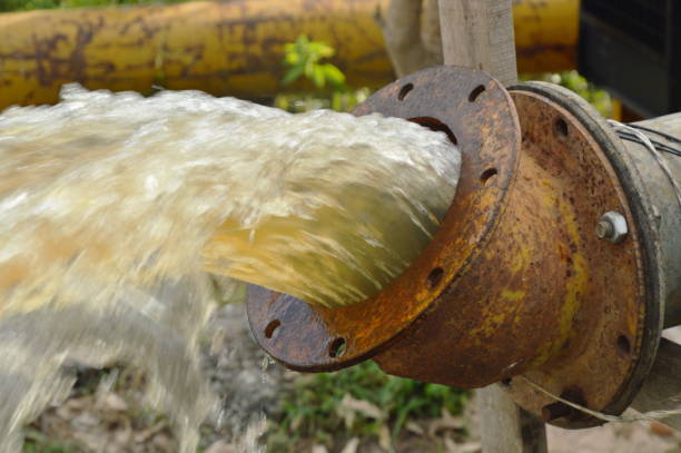 istock oil pump drain water for protecting flood 1033298676