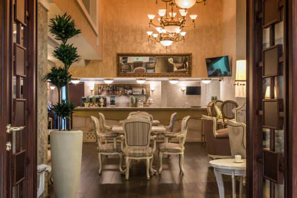 istock Counter bar in luxury restaurant wit decoration 1033298848