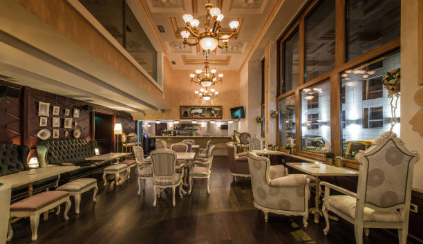 istock Old fashioned decorated luxury restaurant 1033299134